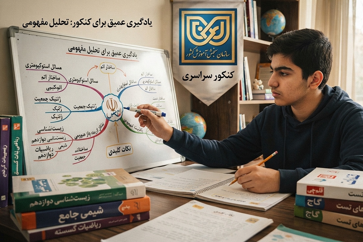 یادگیری عمیق برای کنکور؛ چگونه مفاهیم درسی را بهتر یاد بگیریم؟